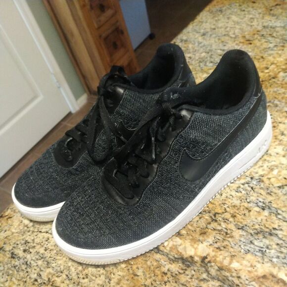 Nike Air Force 1 Running Basketball Flyknit Black 820256-001 MENS 9.5 main image 7